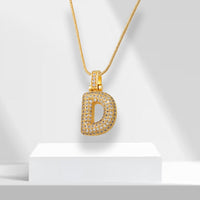 Bubble Letter Chain with Pendant - LuxeLette
