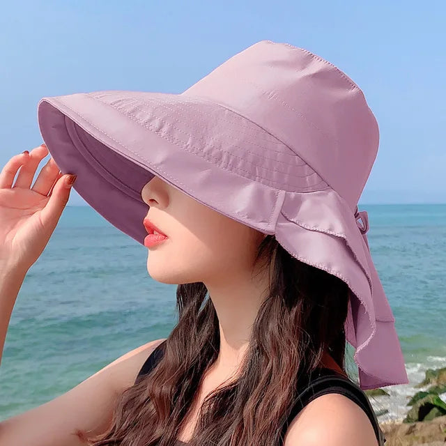 Damen Sonnenhut mit breiter Krempe und UV-Schutz – Celeste