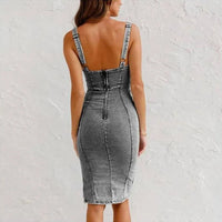 Stilvolles Midikleid mit Schlitz – Rike