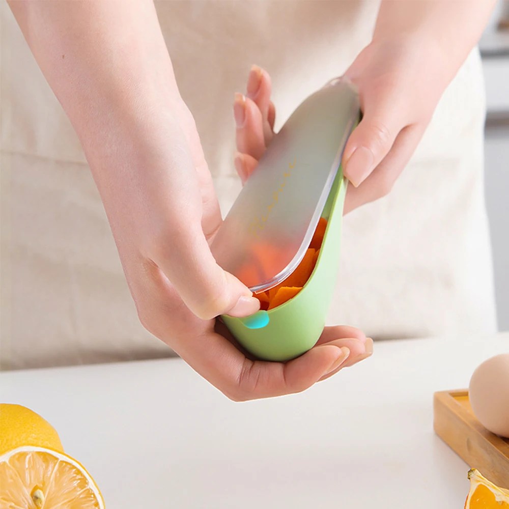 Pelador de verduras de acero inoxidable con recipiente recogedor – PeelPro