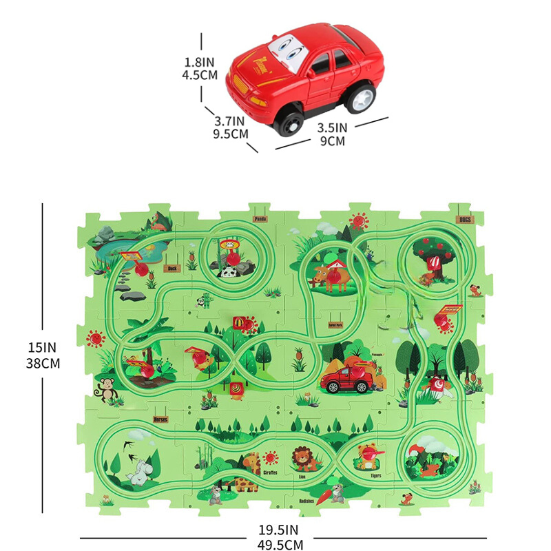 Problem-Solving Children's Puzzle - RacePuzzle