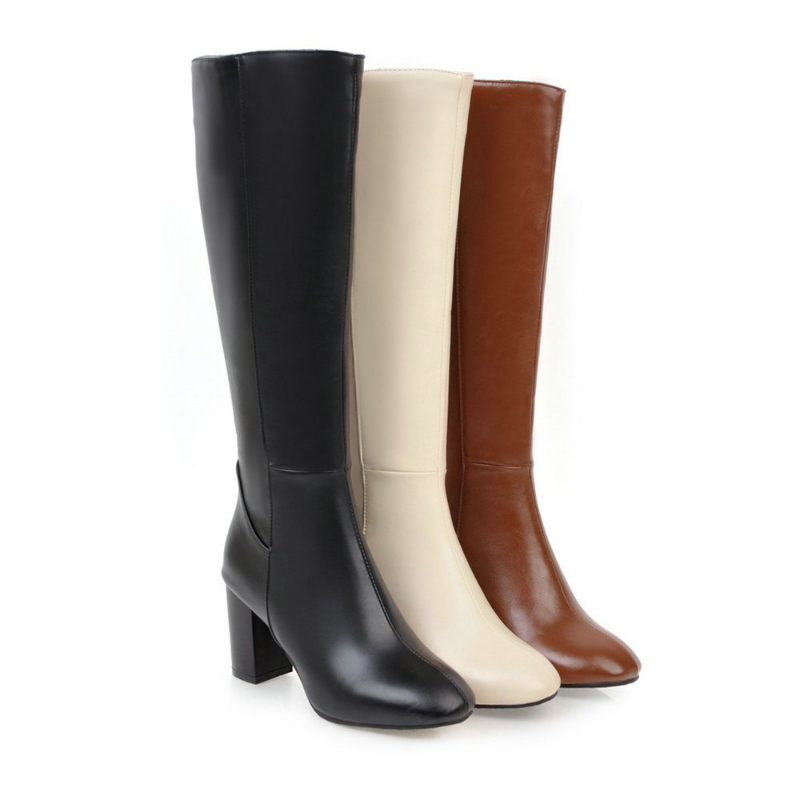 Luxurious Vegan Leather Ankle Boots with Zipper - Eden