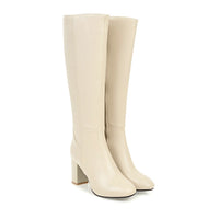 Luxurious Vegan Leather Ankle Boots with Zipper - Eden