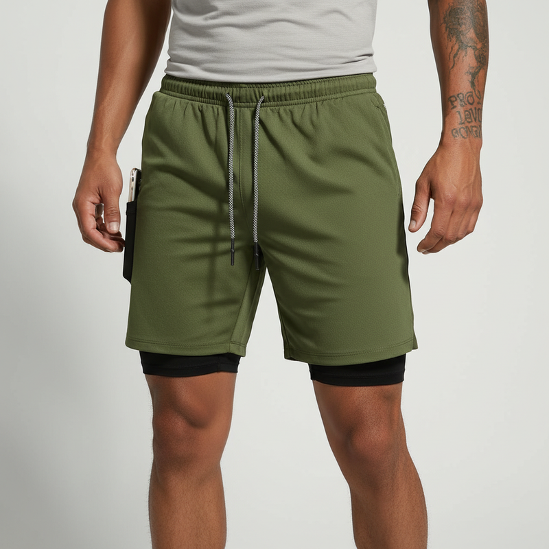 Doppeltes Laufshorts Design - RunVibeX 