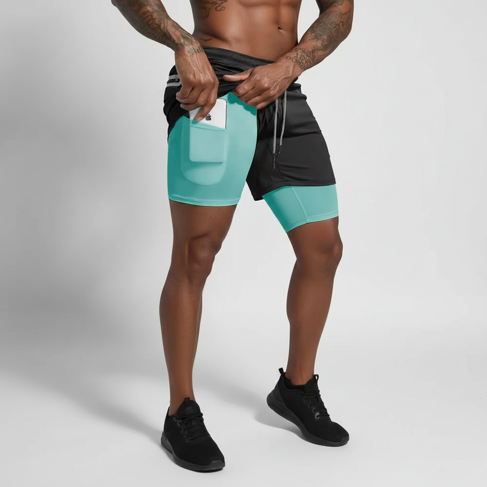 Doppeltes Laufshorts Design - RunVibeX 
