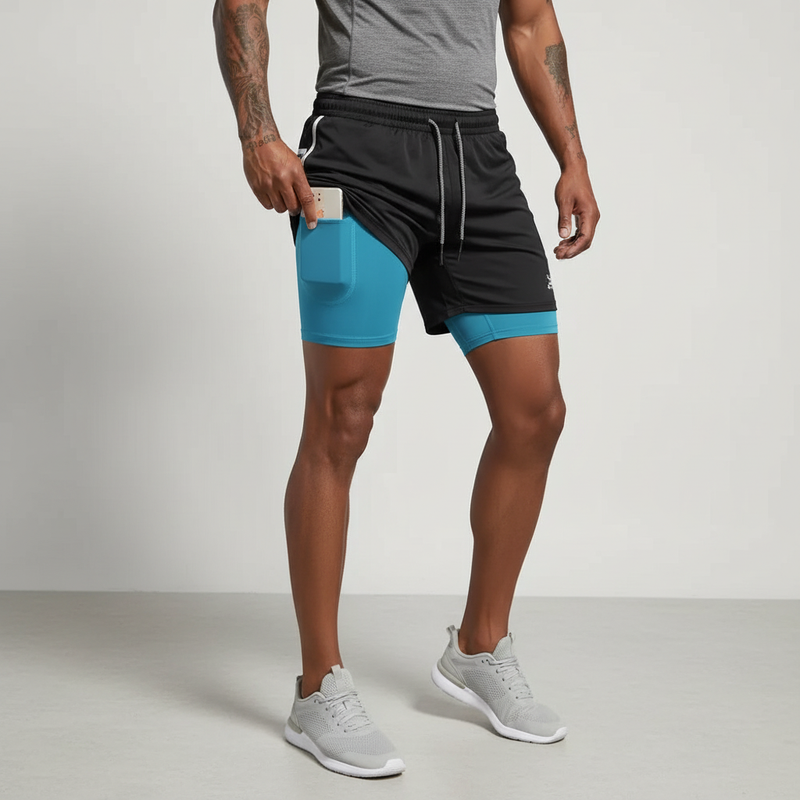Doppeltes Laufshorts Design - RunVibeX 