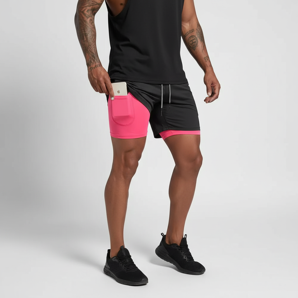 Doppeltes Laufshorts Design - RunVibeX 