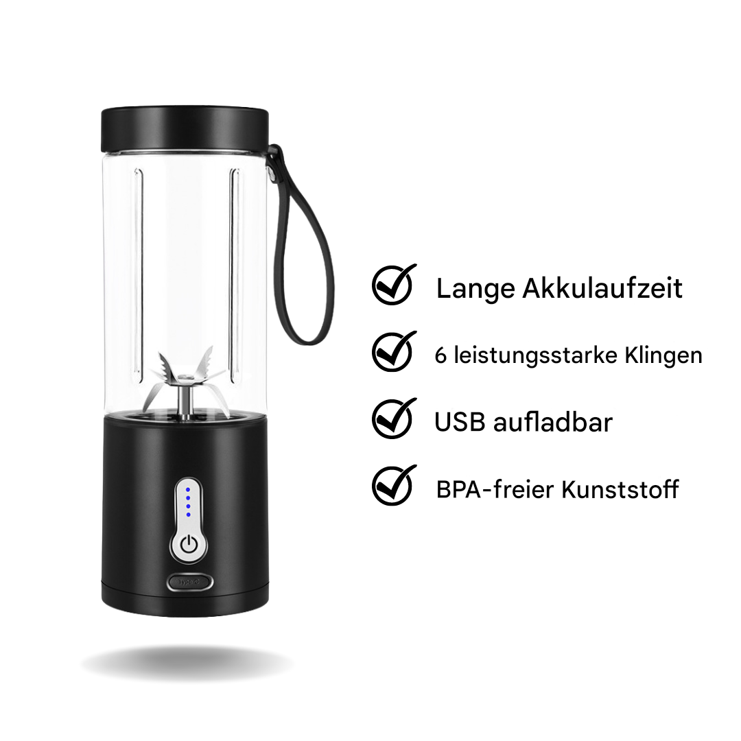 Bærbar smoothiemaskine med 6 kraftfulde klinger - BlendEase Pro