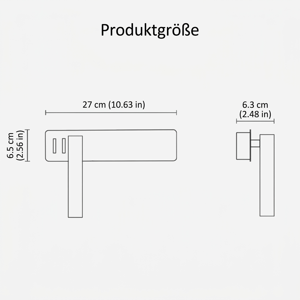 Rotatable LED reading wall light with adjustable spotlight and two switches.