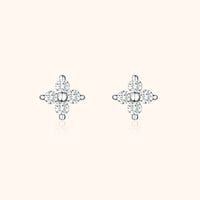 Flower-shaped Zirconia Earrings – Elise