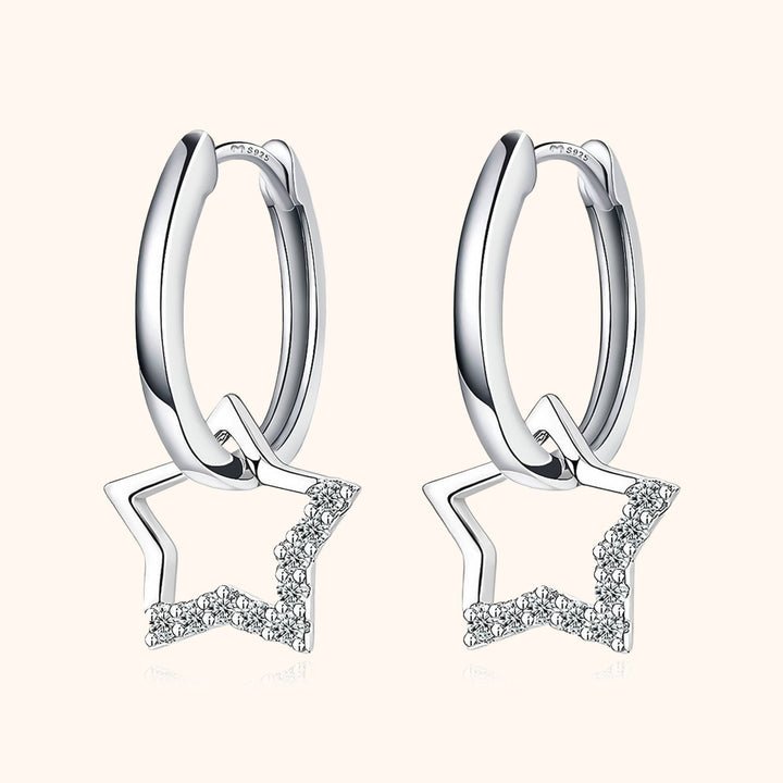 Earrings with Star Pendants - Noëmi