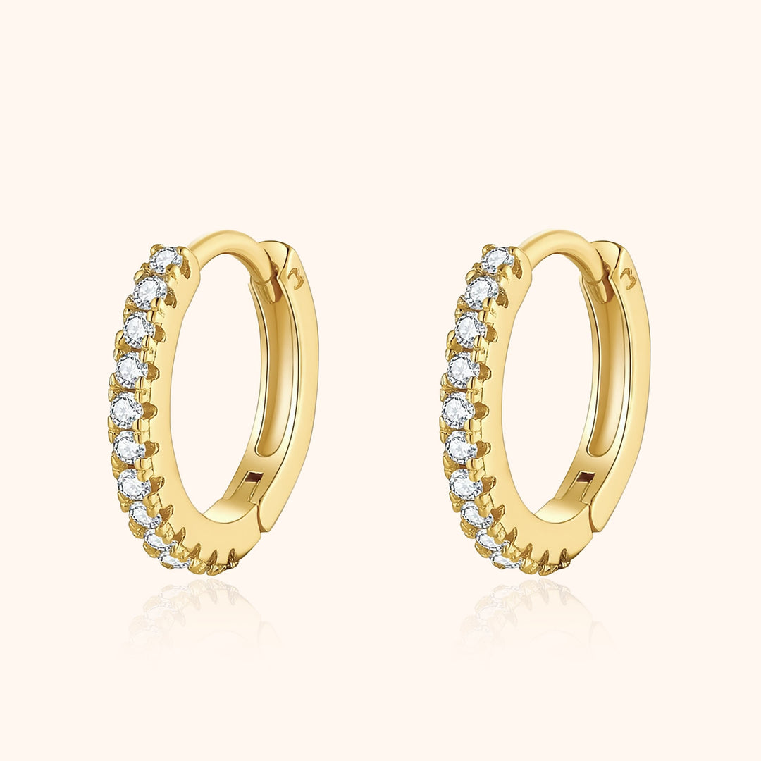 Stylish Cubic Zirconia Hoop Earrings – Aurina