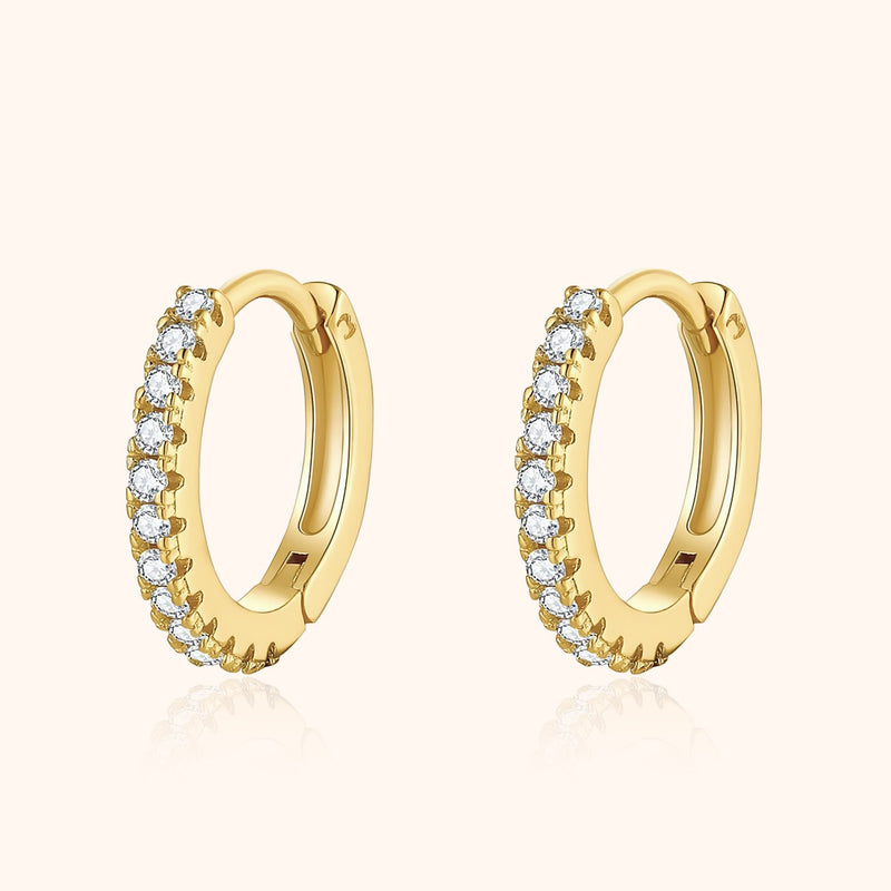 Stylish Cubic Zirconia Hoop Earrings – Aurina