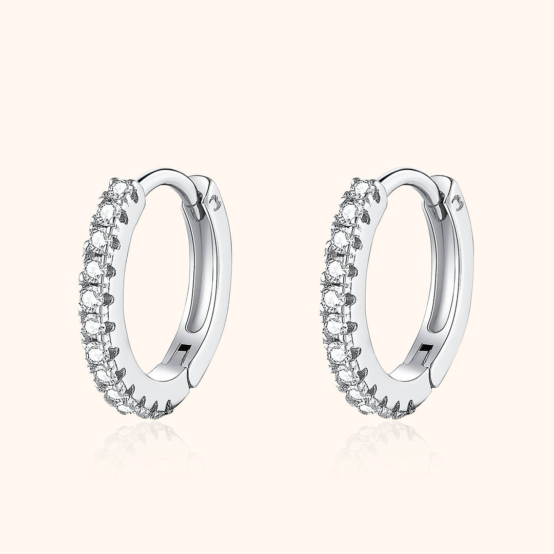 Stylish Cubic Zirconia Hoop Earrings – Aurina