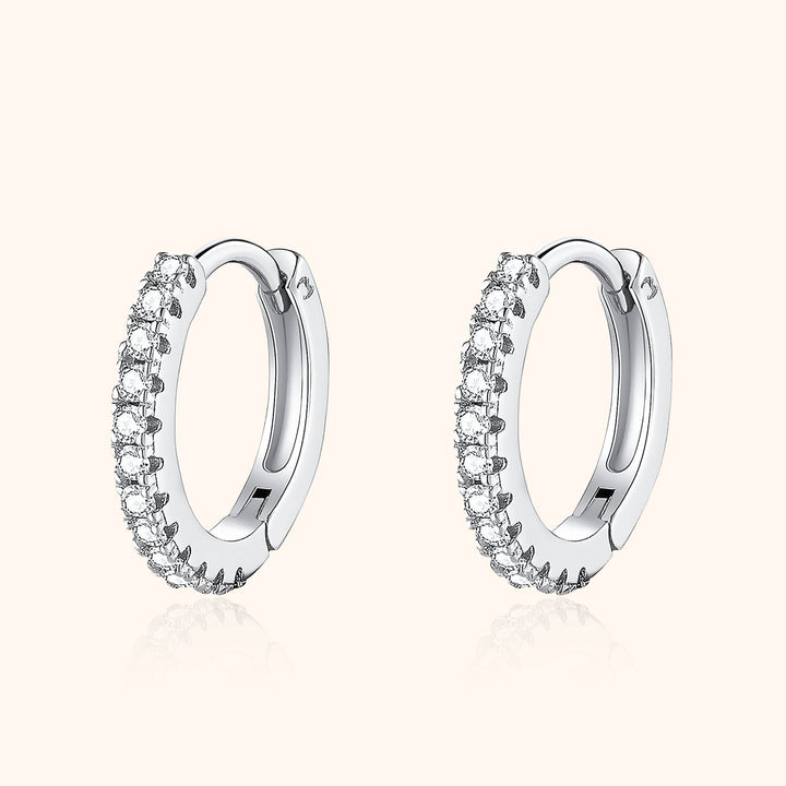 Stylish Cubic Zirconia Hoop Earrings – Aurina