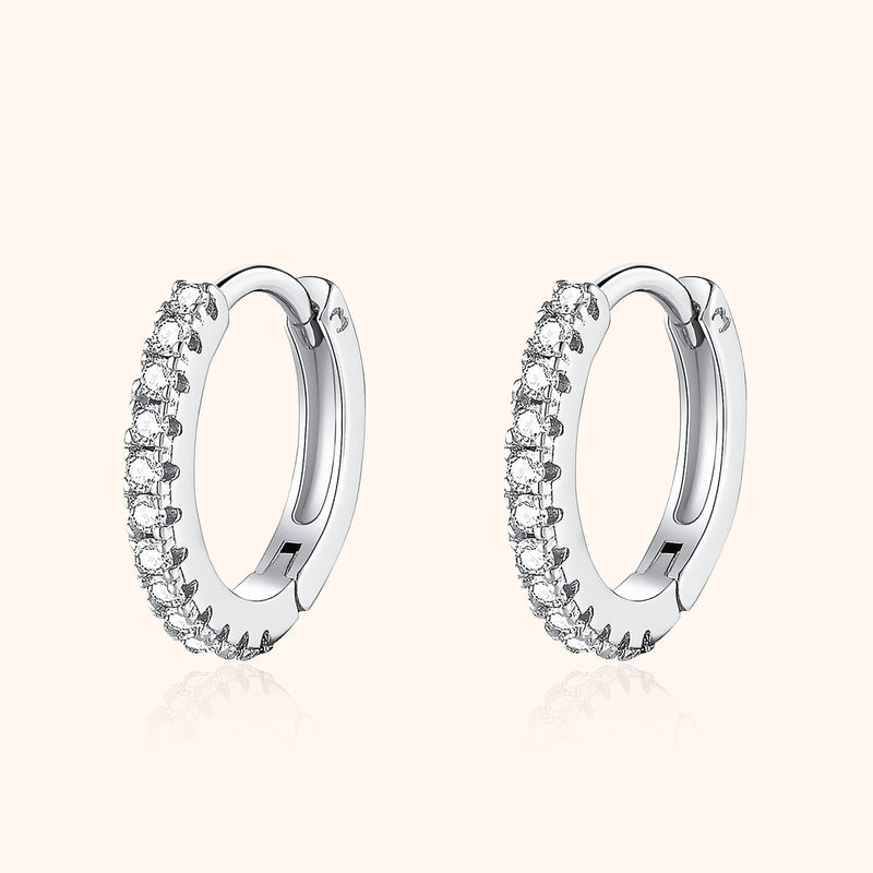 Stylish Cubic Zirconia Hoop Earrings – Aurina