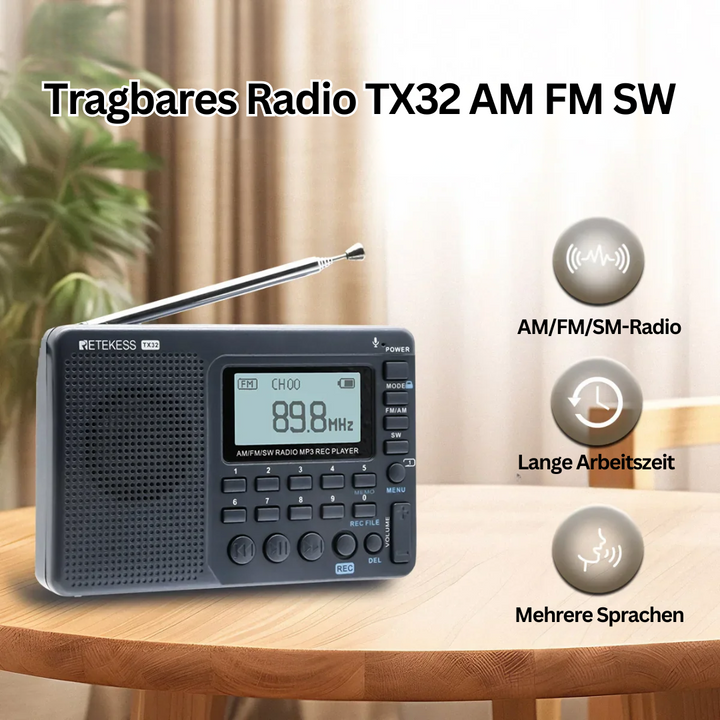 Kompakte Tragbare Radio – EchoWave