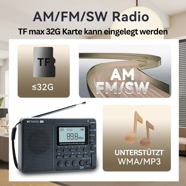 Kompakte Tragbare Radio – EchoWave