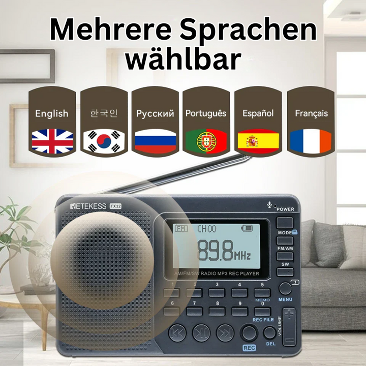 Kompakte Tragbare Radio – EchoWave