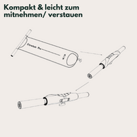 Elastisches Trainingsband mit Griffen & Fußschlaufen – FlexiStretch Trainer