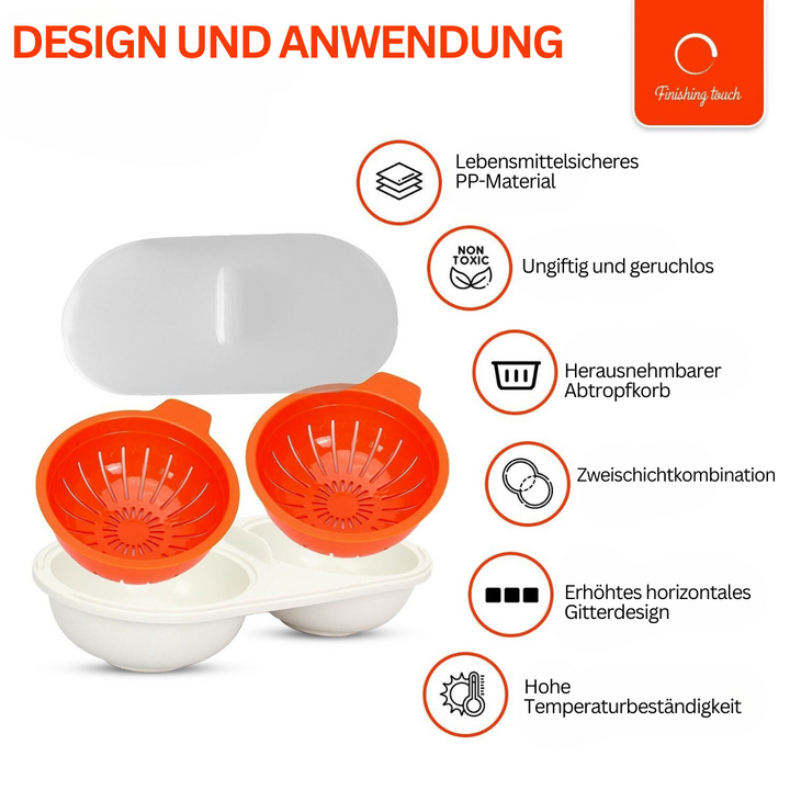 Microwave Egg Poaching Set – EggEase