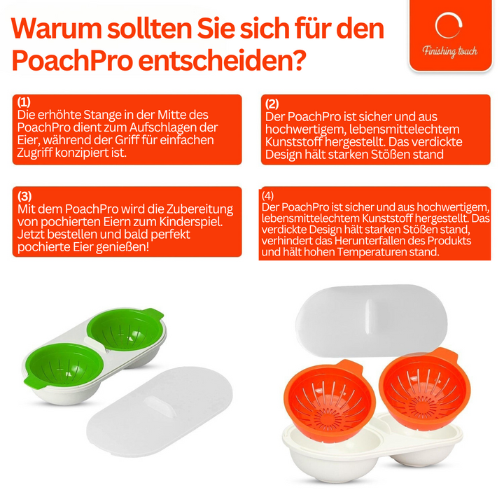 Microwave Egg Poaching Set – EggEase