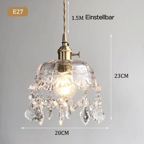 Stylish Crystal Pendant Lamp – Elara