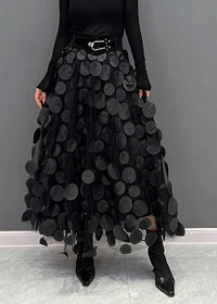 Skirt with Polka Dots and Flowing Cut – Fleur
