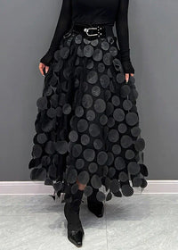 Skirt with Polka Dots and Flowing Cut – Fleur