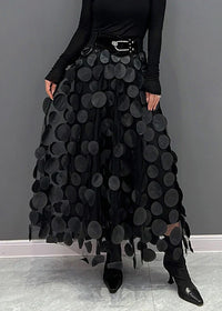 Skirt with Polka Dots and Flowing Cut – Fleur