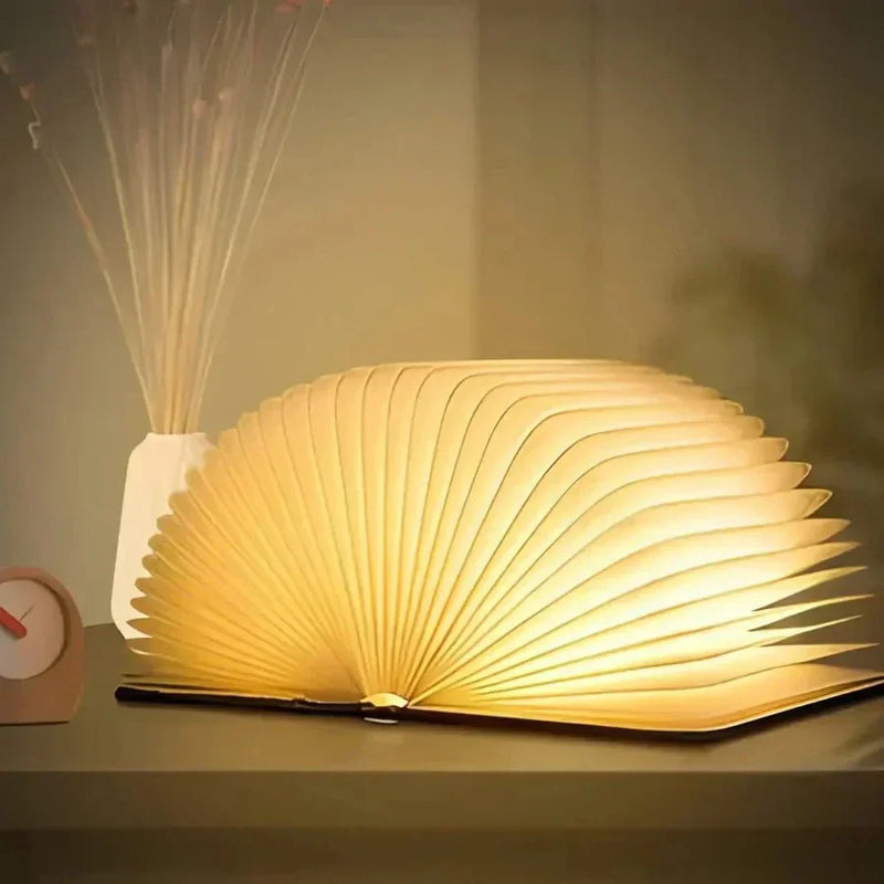 Sammenklappelig boglampe med varmt LED-lys - StoryGlow