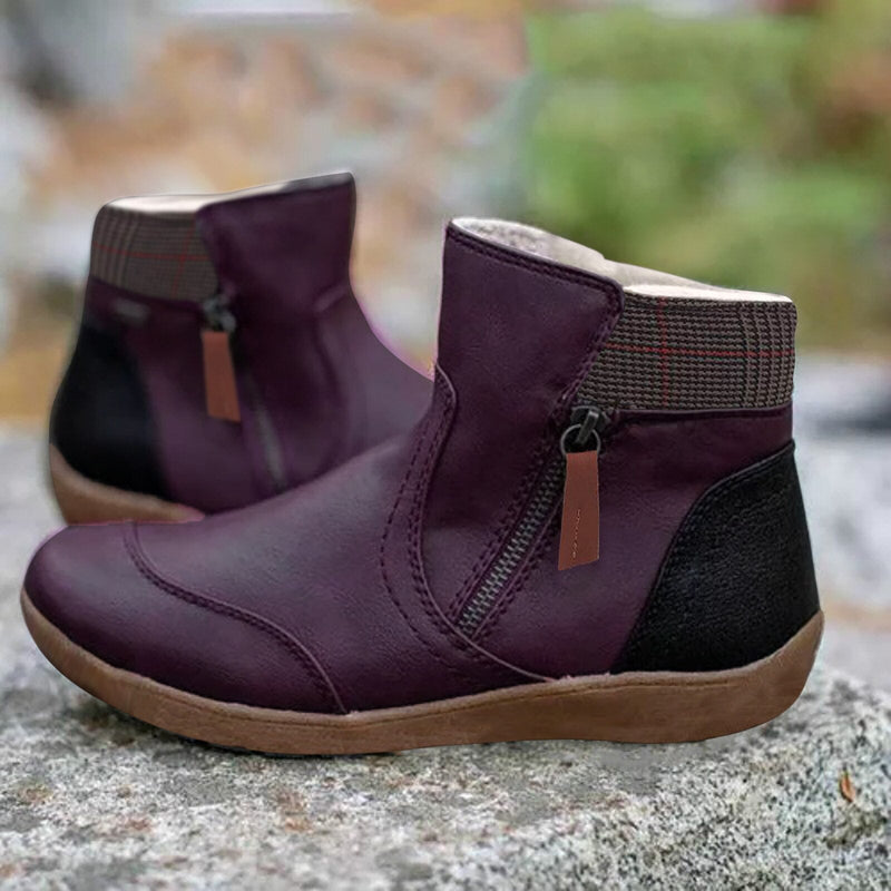Solid Color Ankle Boots - WarmStep