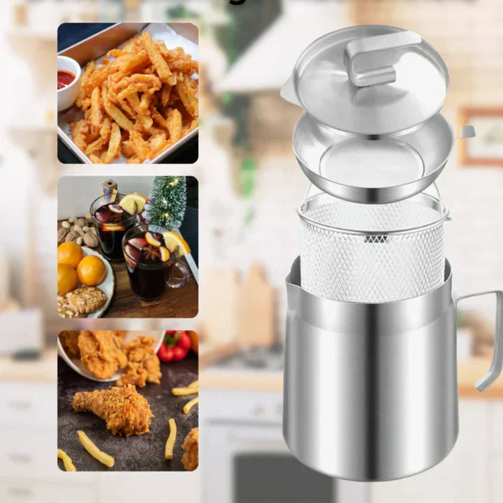 Compact Round Deep Fryer – SnackMaster Pro