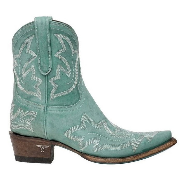 Embroidered Leather Cowboy Ankle Boots – Dakota Fall Edition