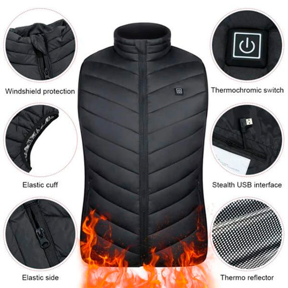 Unisex opvarmet vest 1+1 GRATIS – HeatGuard