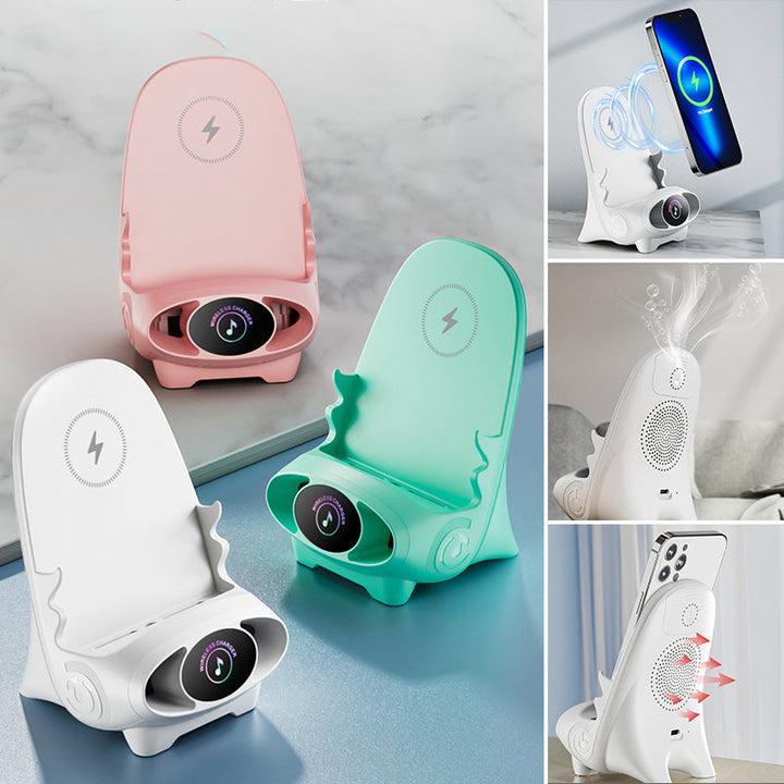 Wireless Phone Holder with 15W Fast Charging Function - FlexCharge Chair