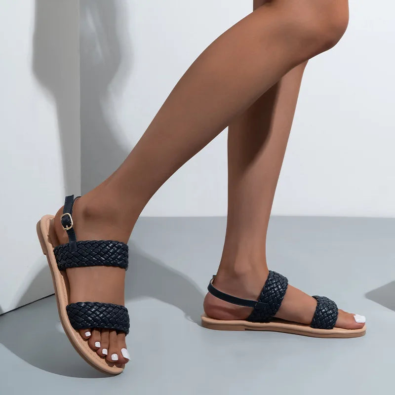 Flat summer shoes with non-slip sole – Elina