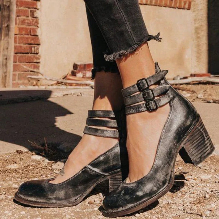 Comfortable & stylish women's leather shoes with non-slip sole – Amalia