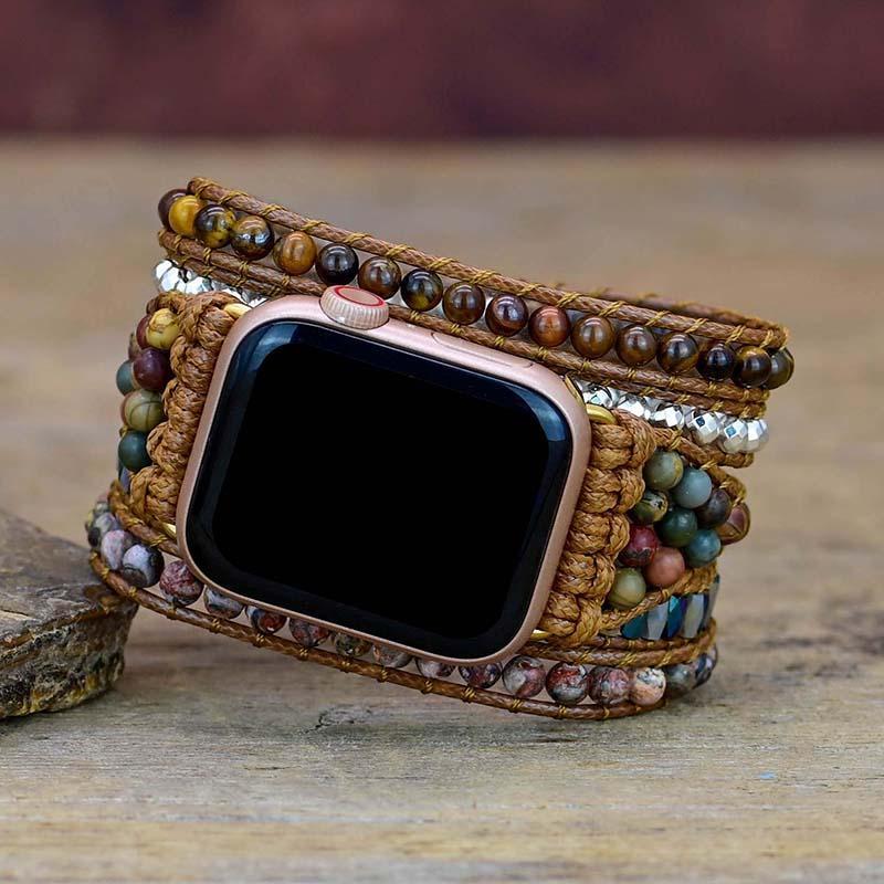 Tiger Eye Strengthening Apple Watch Band - Orion