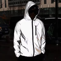 Highly Reflective and Waterproof Unisex Rain Jacket – LumiSafe