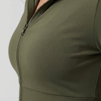 Figurnahe Trainingsjacke Elastisch - Iris