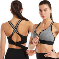 Sports Bra with Zipper & Strong Support – Mira