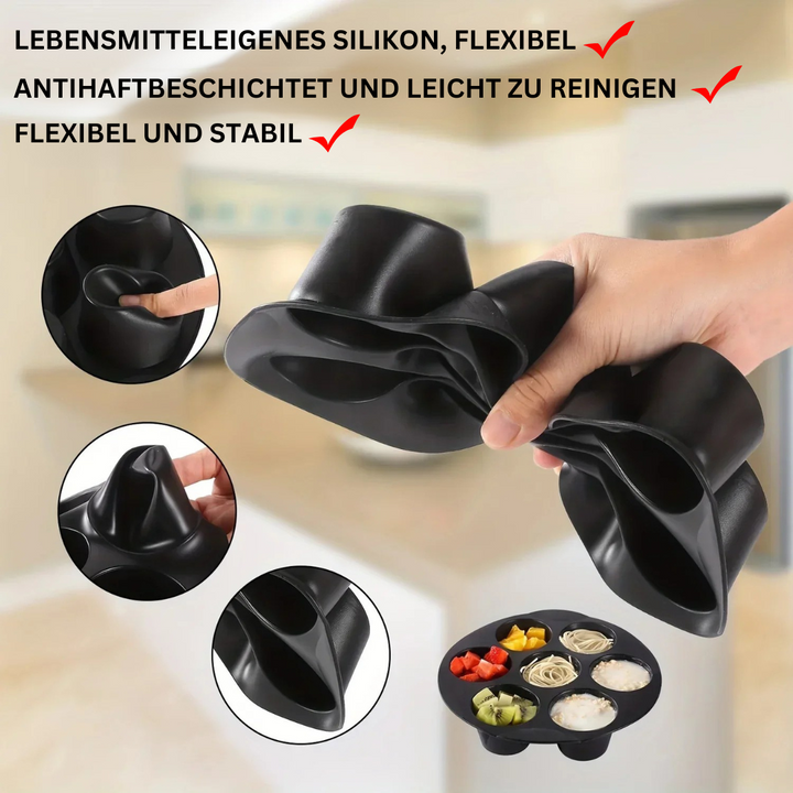 Silikon-Backform für Mikrowelle und Airfryer - FlexiBake