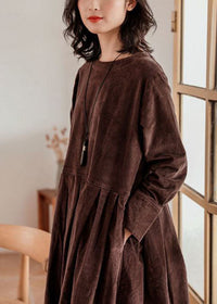 Corduroy Herbst/Winter Kleid - Emilia