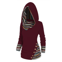 Autumn Women's Hoodie with Tribal Pattern – Tavira