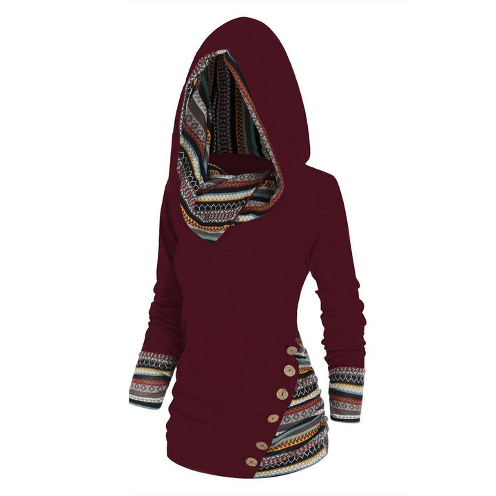 Autumn Women's Hoodie with Tribal Pattern – Tavira