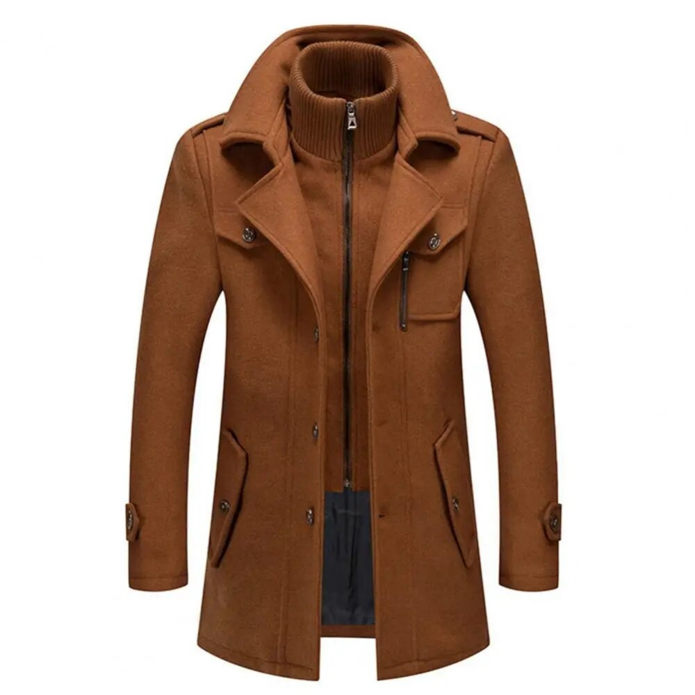 Fashionable men's jacket with double layers - Milan
