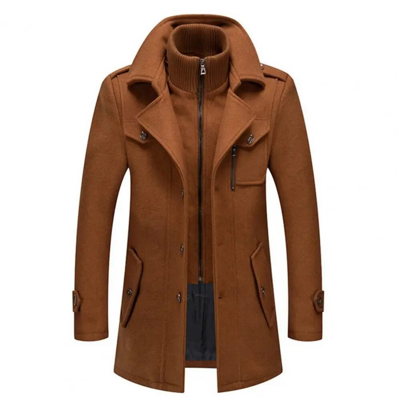 Fashionable men's jacket with double layers - Milan