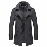 Fashionable men's jacket with double layers - Milan