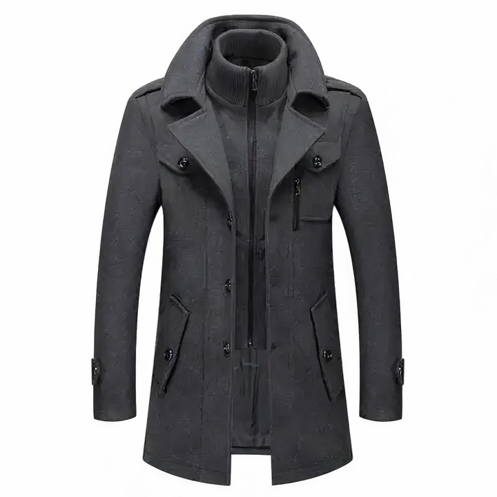 Fashionable men's jacket with double layers - Milan